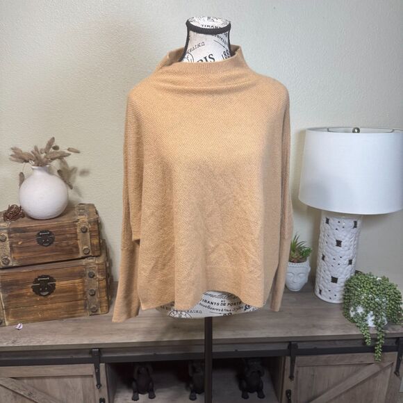 Anthropologie Maeve The Shea Oversized Boxy Cashmere Sweater  Sz PS Quiet Luxury - Picture 2 of 9